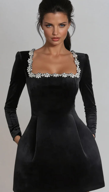 Robe de soirée en velours - Robe Addict