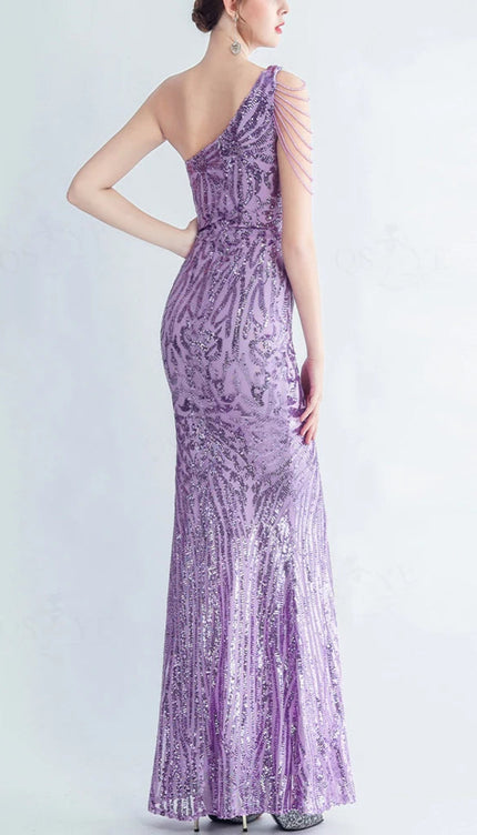 Robe de soiree lila - Robe Addict