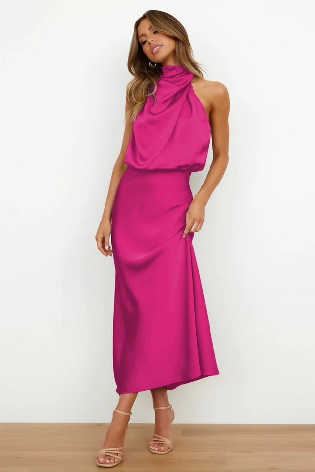 Robe demoiselle d'honneur framboise - Robe Addict