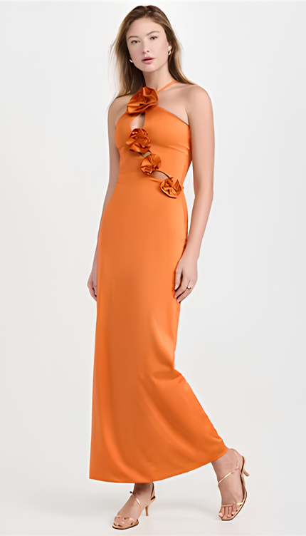 Robe droite orange - Robe Addict