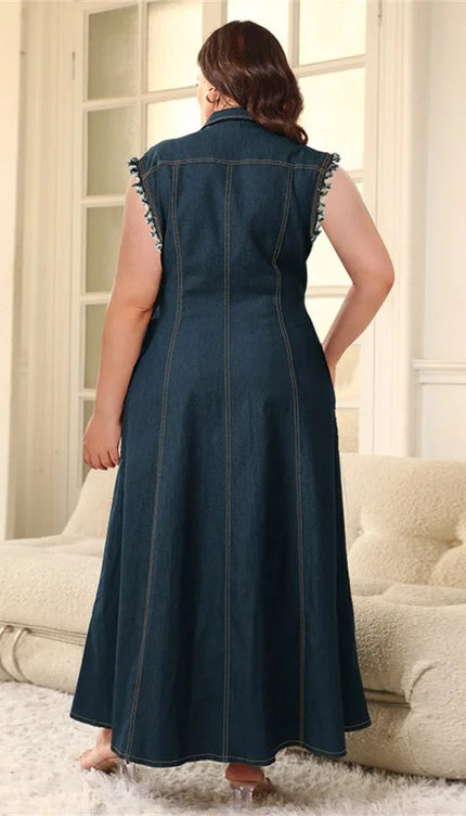Robe en jean grande taille - Robe Addict