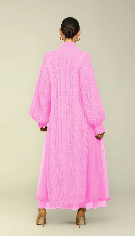 Robe en laine torsadée - Robe Addict