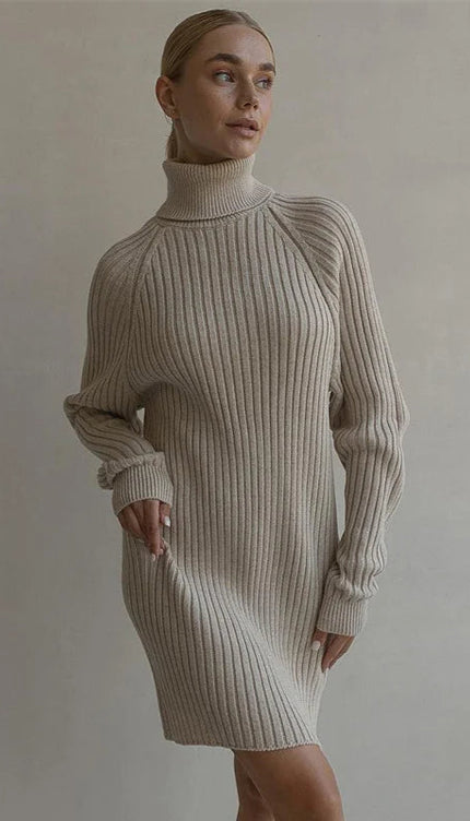 Robe en maille col roulé - Robe Addict