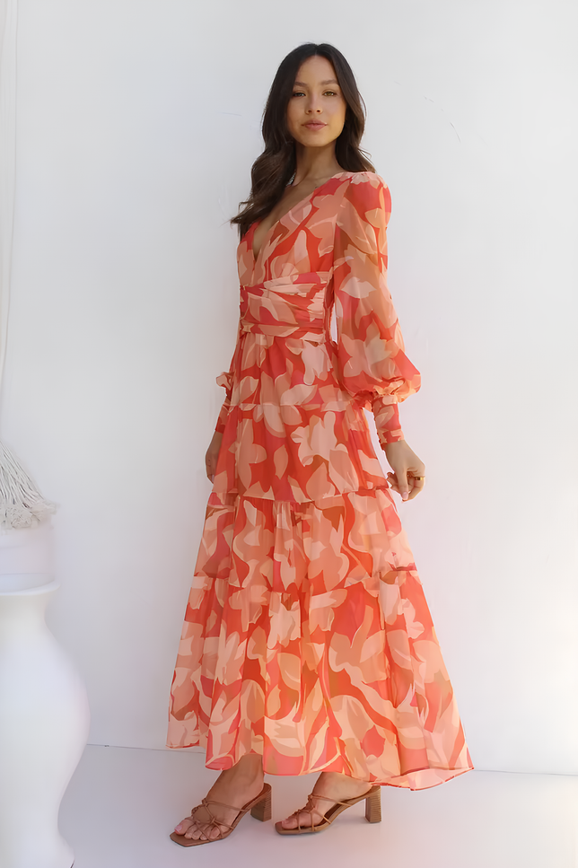 Robe fluide orange - Robe Addict