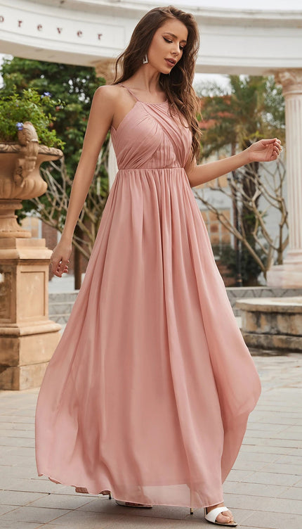 Robe fluide rose poudré - Robe Addict