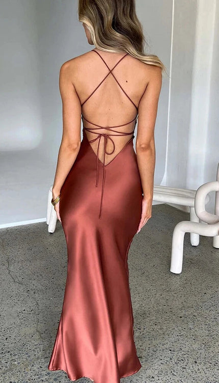 Robe fourreau terracotta - Robe Addict