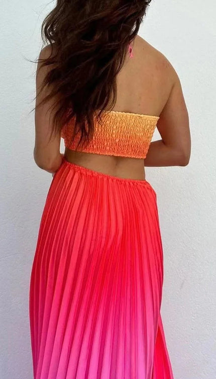 Robe fushia et orange - Robe Addict