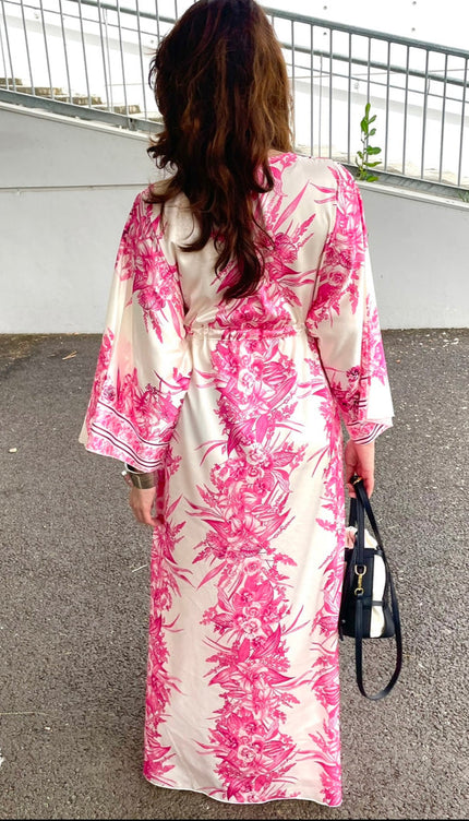 Robe kimono rose - Robe Addict