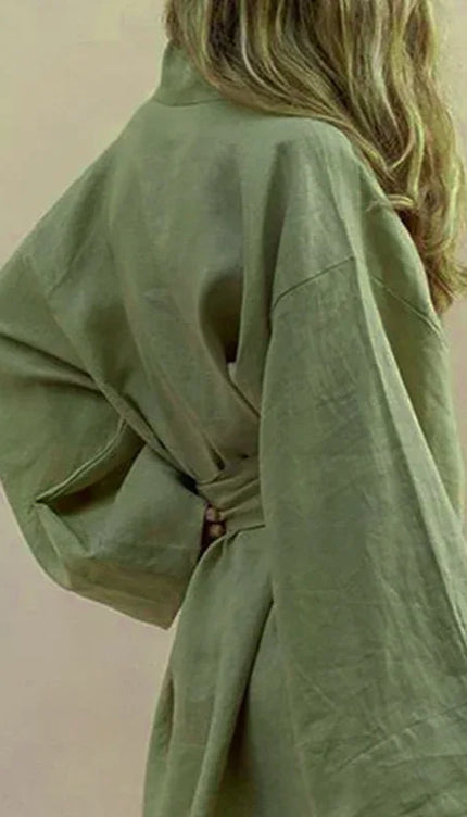 Robe kimono verte - Robe Addict