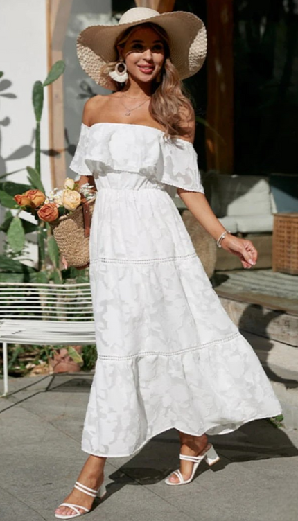 Robe longue bohème champêtre - Robe Addict