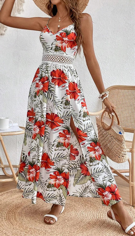 Robe longue fleurie bohème - Robe Addict