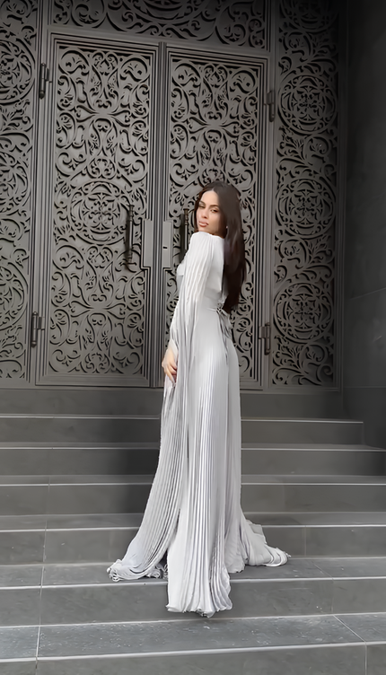Robe longue gris - Robe Addict