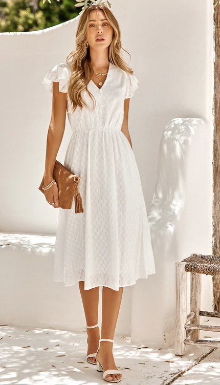 Robe longue manches papillon - Robe Addict