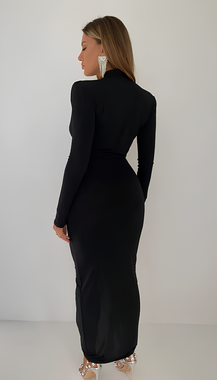 Robe longue nouée devant - Robe Addict