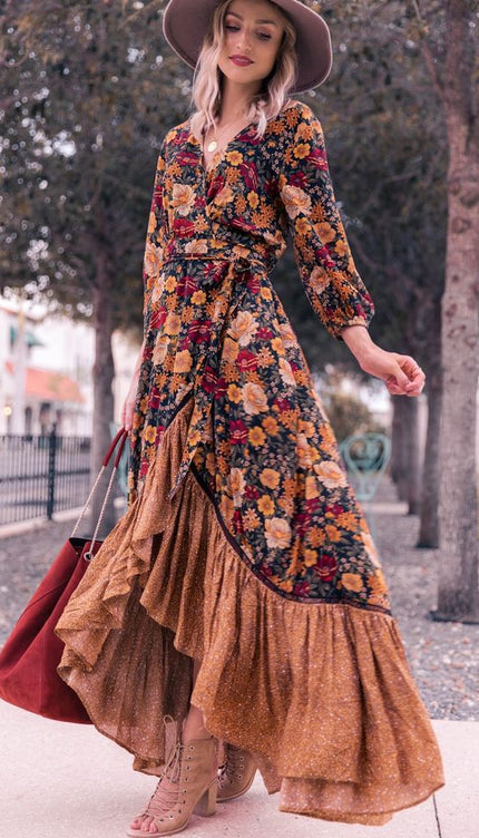 Robe longue rétro - Robe Addict