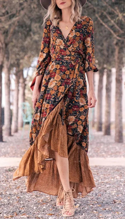 Robe longue rétro - Robe Addict