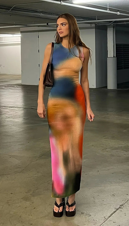 Robe longue tie and dye - Robe Addict