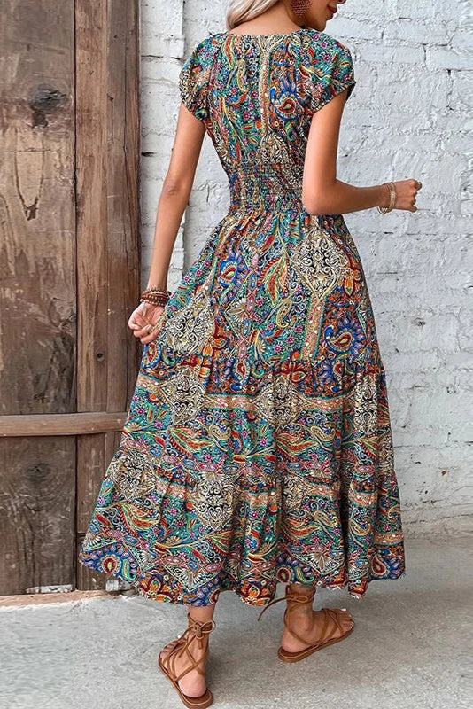 Robe motif cachemire - Robe Addict