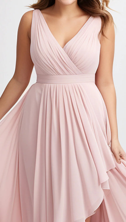 Robe mousseline rose - Robe Addict