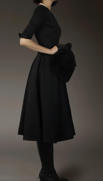 Robe noire annee 50 - Robe Addict