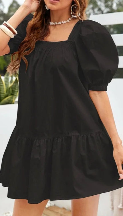 Robe noire volant - Robe Addict