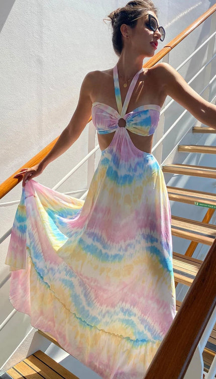 Robe pastel multicolore - Robe Addict