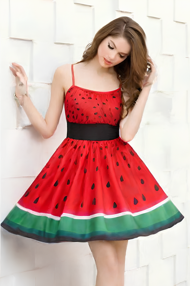 Robe pasteque - Robe Addict