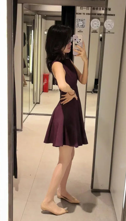 Robe patineuse bordeaux - Robe Addict