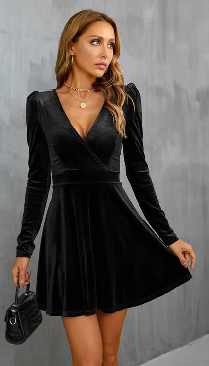 Robe patineuse velours - Robe Addict