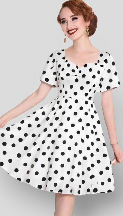 Robe pin up blanche - Robe Addict