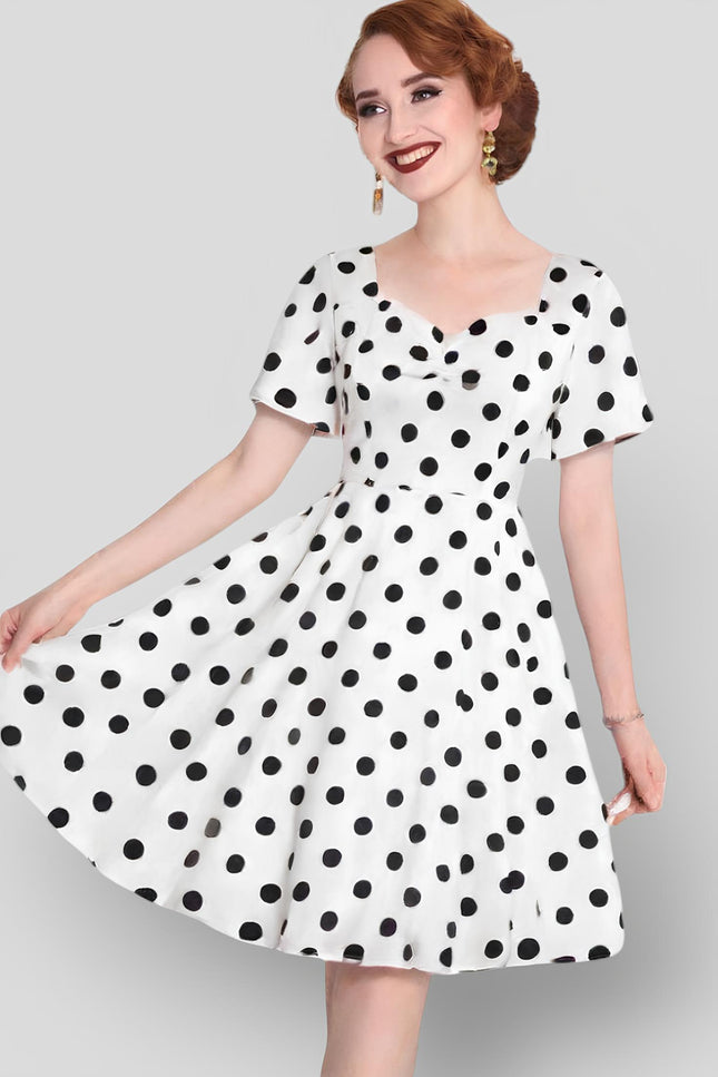Robe pin up blanche - Robe Addict