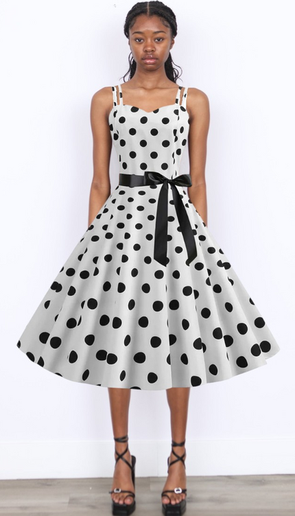Robes à pois année 50 - Robe Addict