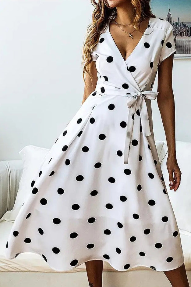 Robe à pois vintage - Robe Addict
