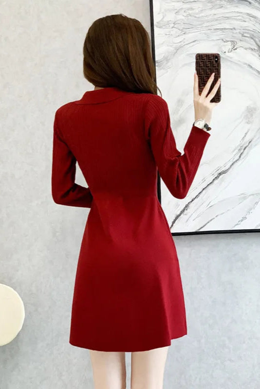 Robe polo rouge - Robe Addict