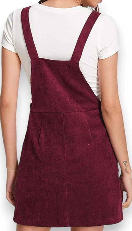 Robe salopette velour cotelé - Robe Addict