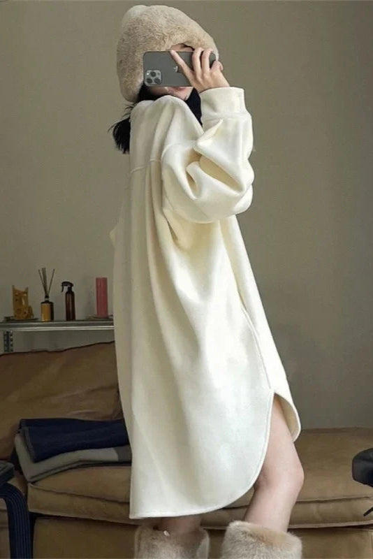 Robe sweat blanche - Robe Addict