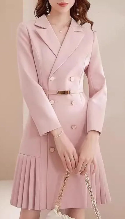 Robe tailleur rose - Robe Addict