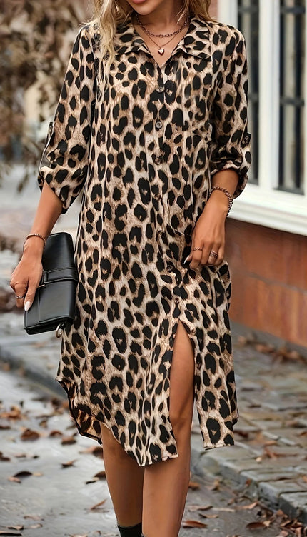 Robe tunique leopard - Robe Addict