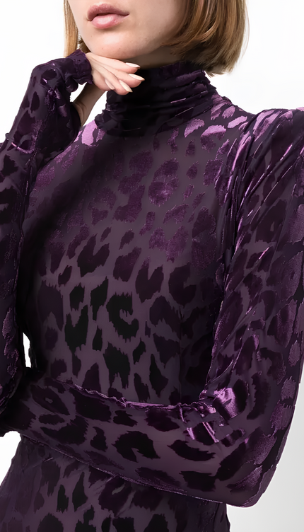 Robe velours leopard - Robe Addict