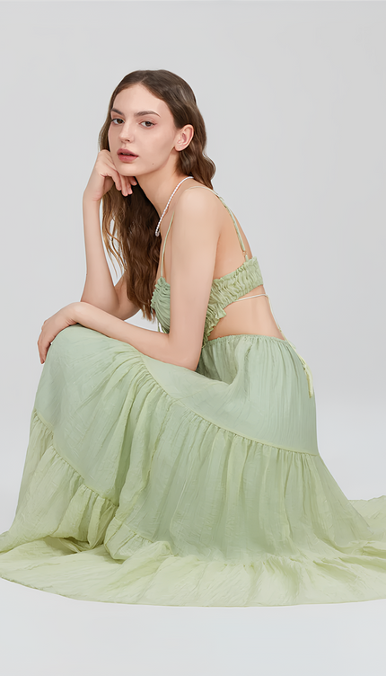 Robe verte goa - Robe Addict