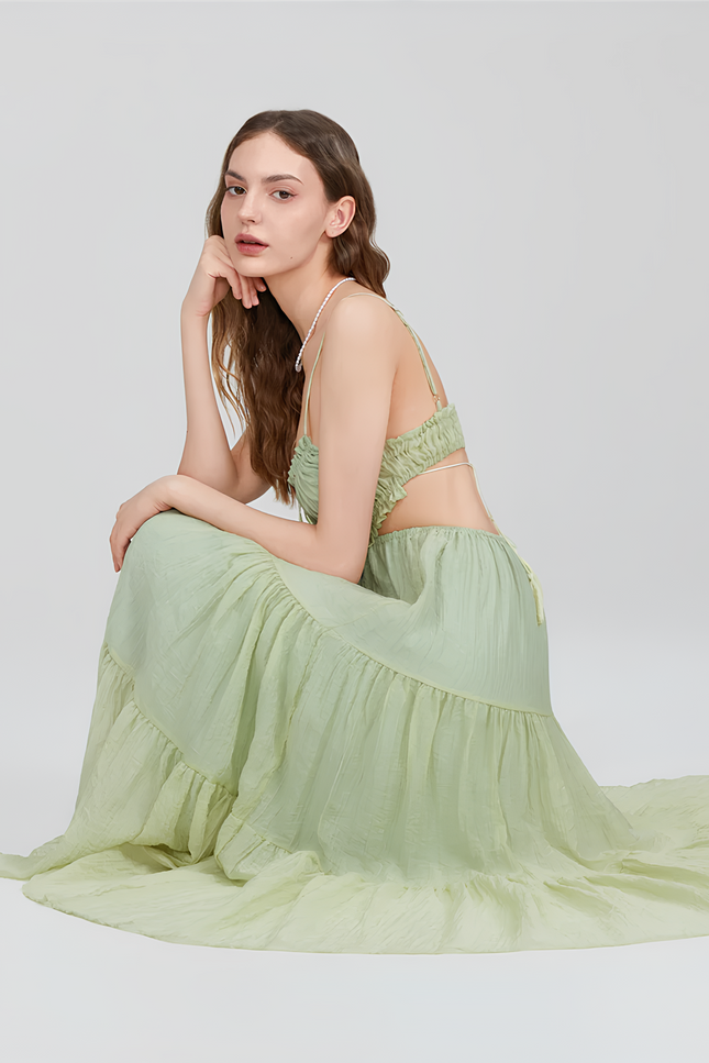 Robe verte goa - Robe Addict