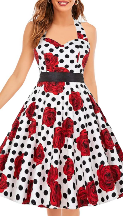 Robe rockabilly blanche - Robe Addict