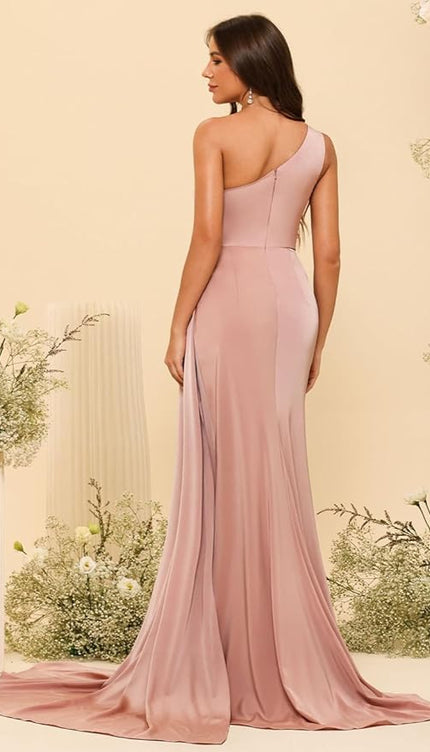 Robe rose pale demoiselle d'honneur - Robe Addict