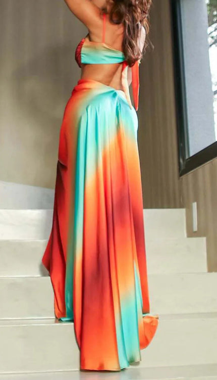 Robe rouge orangé - Robe Addict