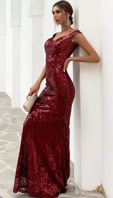 Robe rouge brillante - Robe Addict