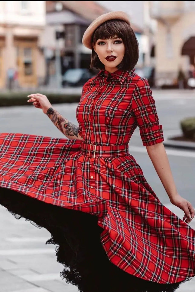Robe en tartan - Robe Addict