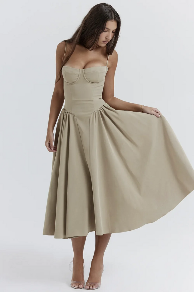 Robe trapeze bretelle - Robe Addict