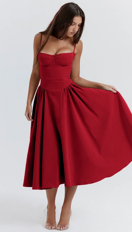 Robe trapeze bretelle - Robe Addict