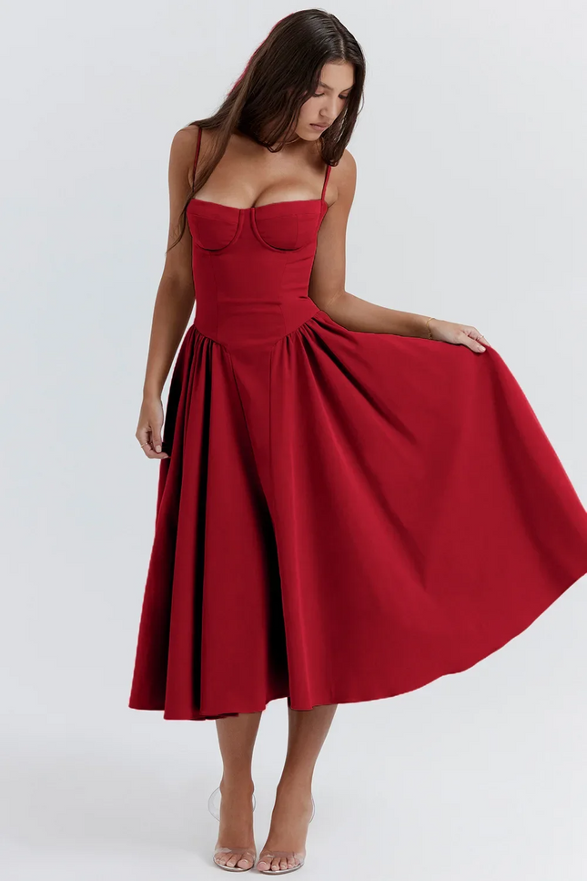 Robe trapeze bretelle - Robe Addict