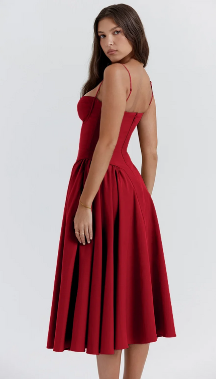 Robe trapeze bretelle - Robe Addict